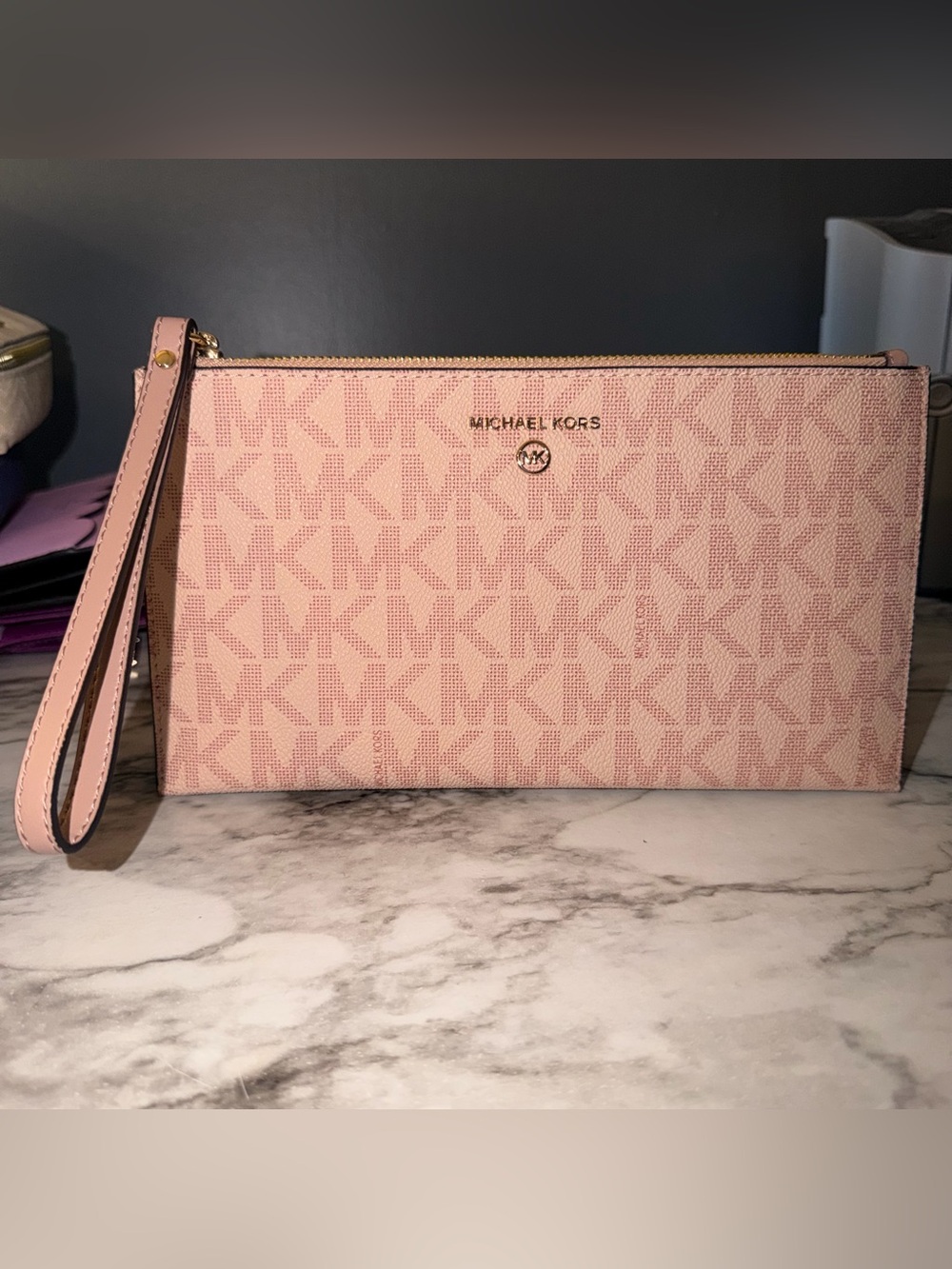 Michael Kors large clutch (ballet)